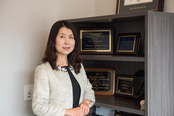 Photo of Annie Cui in her office